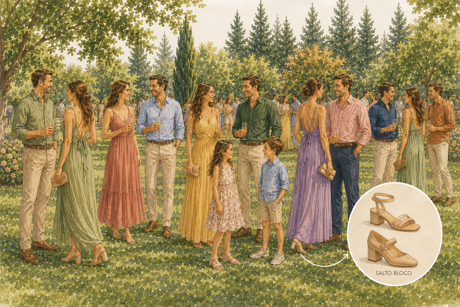 Inspiração de traje esporte fino para o casamento